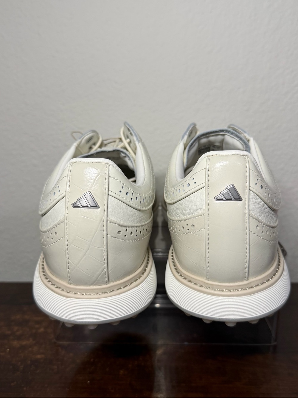 NEW men’s adidas modern classic 80 spikeless golf shoes off white grey 10.5 - Picture 5 of 10